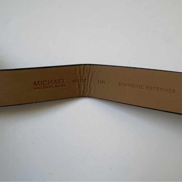 Michael Kors NWOT Black gray belt Bag Fanny pack MK zipper adjustable size L/XL - Picture 9 of 10